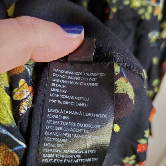 Anthropologie Black Floral Tunic - Picture 12 of 16